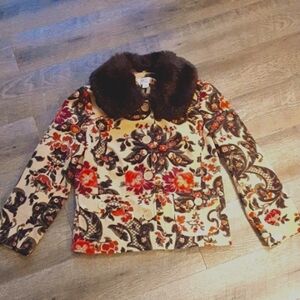 ATL Studio Jacket NeverWorn,faux Collar Removable#Great4Fall#SZ 6